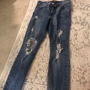 Express ripped jeans